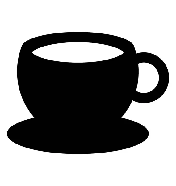 Bir Çay Bardağı Sıcak Çay Ile Dolu — Stok Vektör