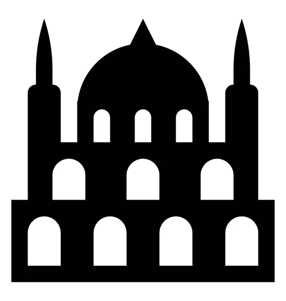 Dom Tvar Historické Místo Imperiální Muzeum — Stockový vektor