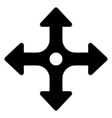 Dört birlikte oktur yön işareti 