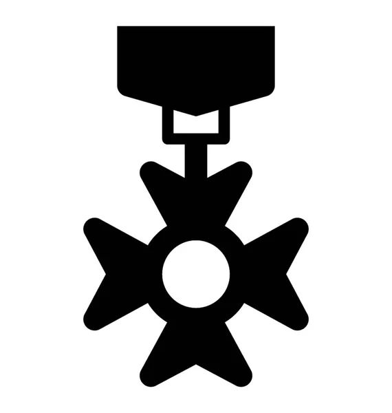 Медаль Символизирует Победу Успех — стоковый вектор