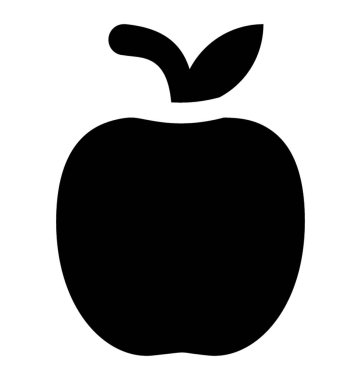 Fiber, elma simgesi olan bir tatlı meyve
