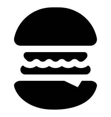 Sandviç burger simgeleyen yapısı gibi susam ekmek içinde doldurma 