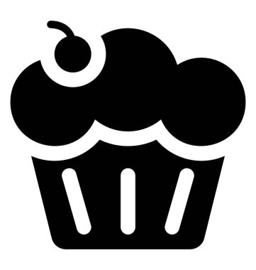 Fırın madde kek kiraz ile tepesinde 