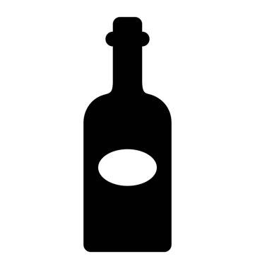 Sembol, şarap simgesi olan şişe 