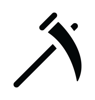 Kazma simgesi tasarım araştırma ve kazı çalışmaları için