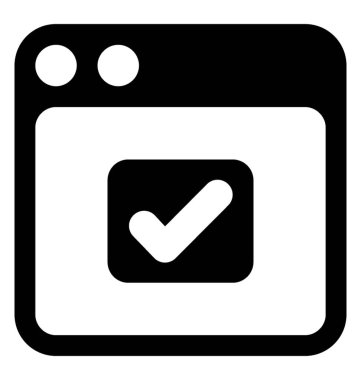 Beyaz arka plan üzerinde izole onay işareti simgesi