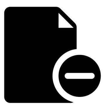 İşaret iptal dosyanın simgesini ifade eden kağıt levha ile birlikte eklemek