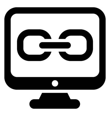 Zincir bağlantı seo backlink sembolüdür