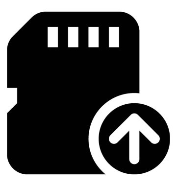 Yukarı ok ile yumuşak ve sarkık yuvarlak yüzey veri yedekleme simgesidir 