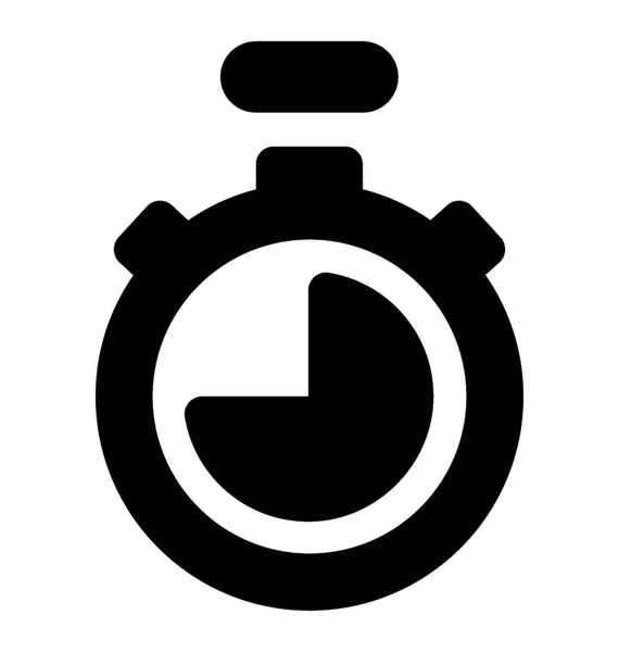 Conto Alla Rovescia Con Questo Cronometro Glyph Icon Design — Vettoriale Stock