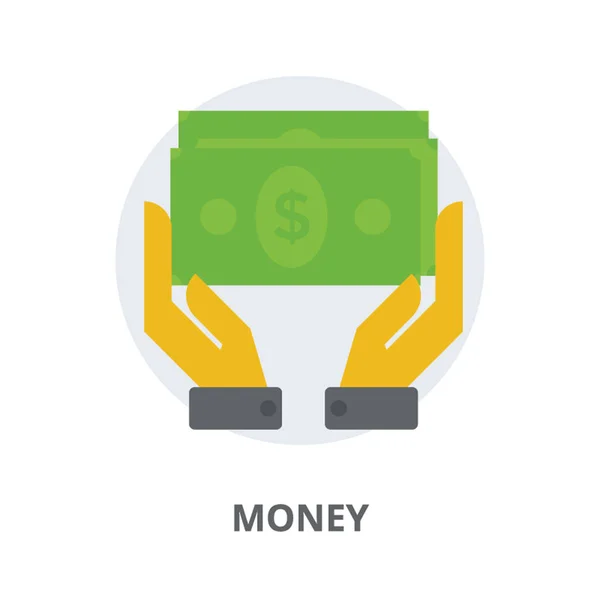 Ręka Gospodarstwa Papier Pieniądze — Wektor stockowy