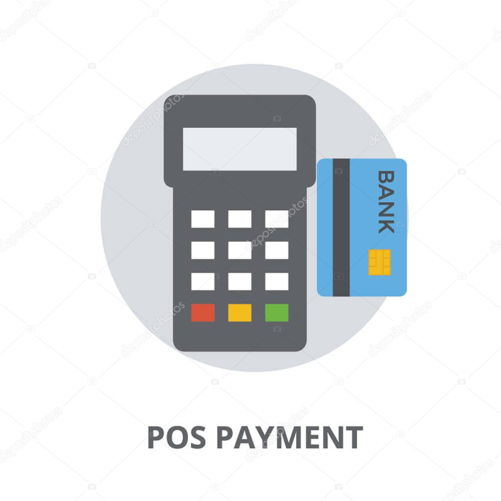 A device with card showing pos payment 