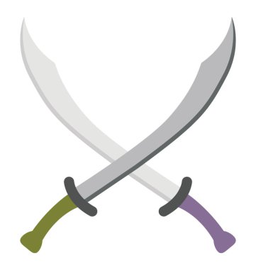 Ordu sembolü kavramsallaştırma kesişen iki kılıç 