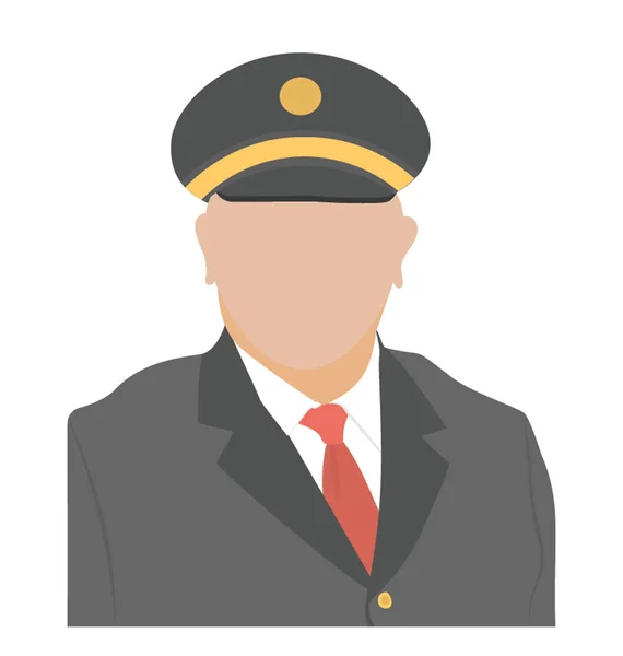 Офицер Полиции Офисной Одежде — стоковый вектор