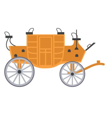 Vintage taşıma fayton bilinen dört tekerlekli 