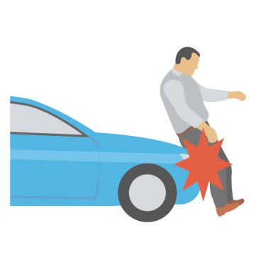 Araba hitted araba kaza visual resmeden bir avatar 