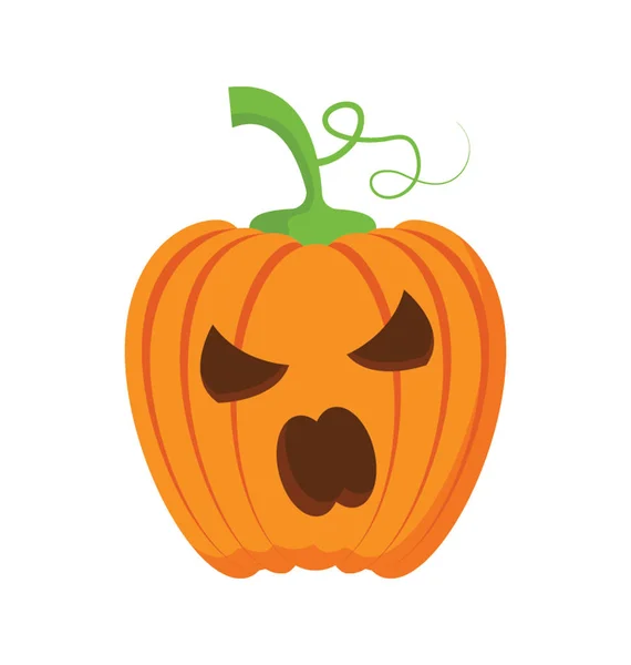 Calabaza Icono Color Plano — Archivo Imágenes Vectoriales