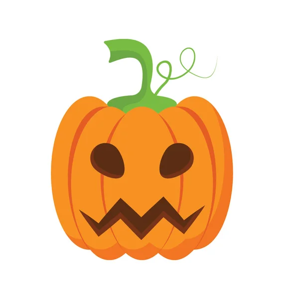 Calabaza Icono Color Plano — Archivo Imágenes Vectoriales