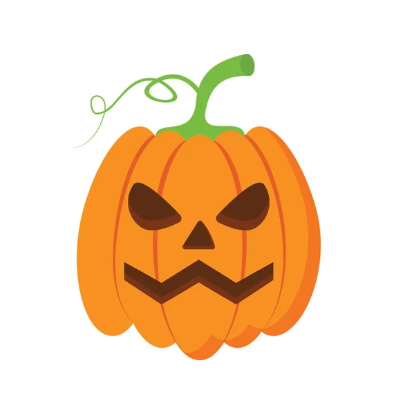 Calabaza Icono Color Plano — Archivo Imágenes Vectoriales