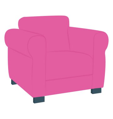 Sandalye düz renkli simge