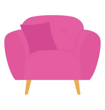 Sandalye düz renkli simge