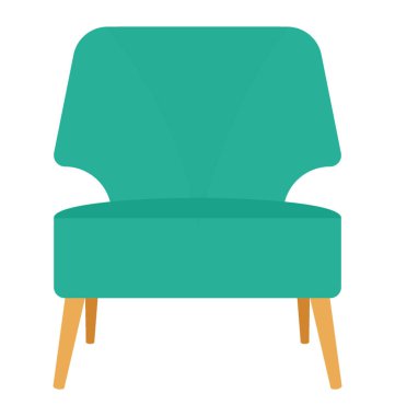 Sandalye düz renkli simge