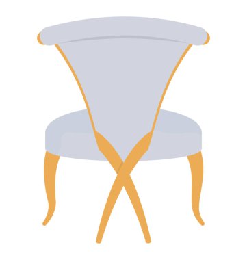 Sandalye düz renkli simge