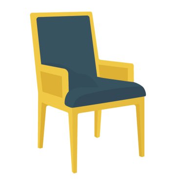 Sandalye düz renkli simge