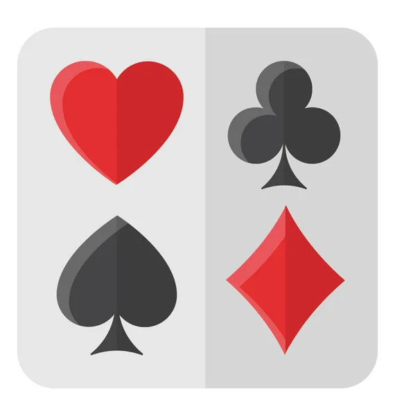Χαρτιά Του Πόκερ Για Παιχνίδι Πόκερ — Διανυσματικό Αρχείο