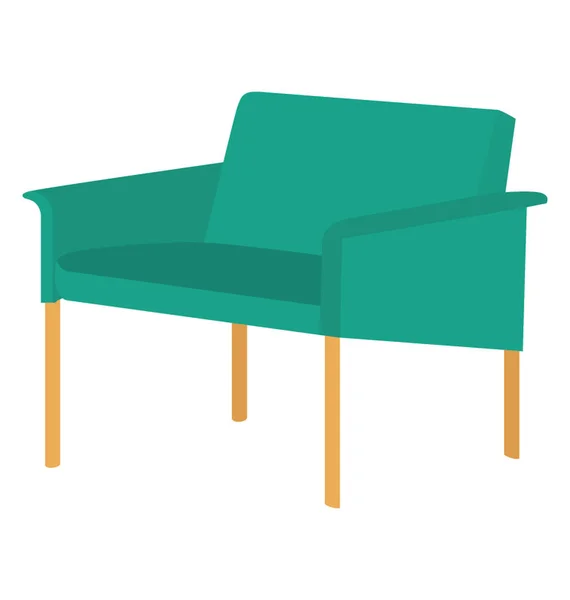 椅子扁平彩色图标 — 图库矢量图片
