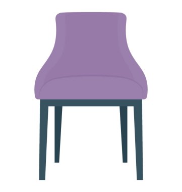 Sandalye düz renkli simge