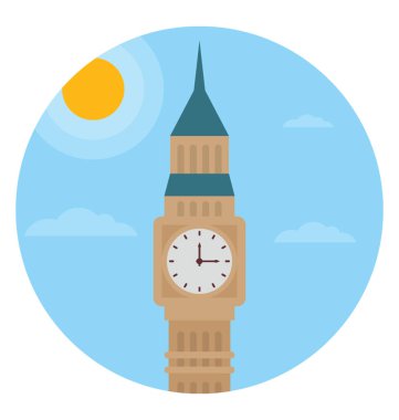 Londra'da büyük ben bilinen bir saat kulesi 