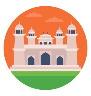 Lahor pakistan, badshahi Camii tarihi bir ünlü Kraliyet camide 