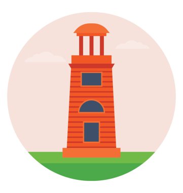 Smeaton kulenin bir düz vektör simgesi