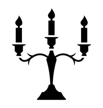 Ev dekorasyon için bir mum stand 