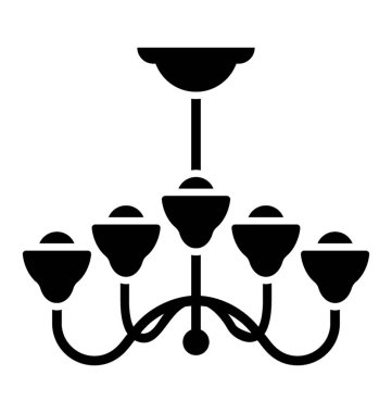 Çatı dekorasyonu için düzeltmek için bir güzel avizeler 