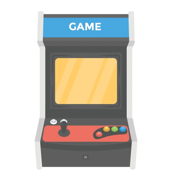 Juego Arcade Una Máquina Tragaperras Para Jugar — Archivo Imágenes Vectoriales