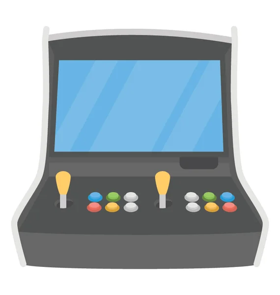 Juego Arcade Una Máquina Tragaperras Para Jugar — Vector de stock