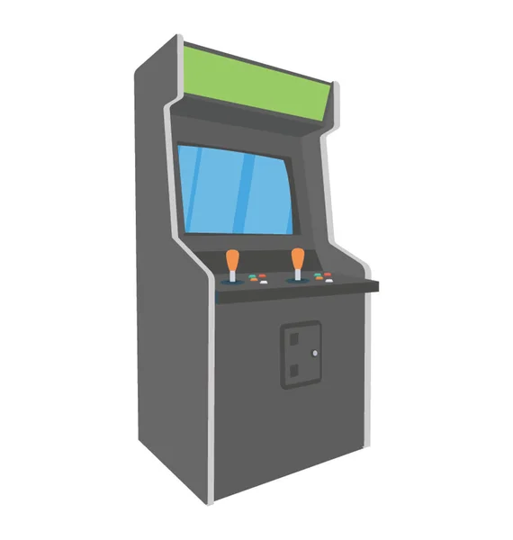 Juego Arcade Una Máquina Tragaperras Para Jugar — Vector de stock