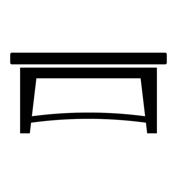 Une Table Glyphe Utiliser Dans Restaurant Ménage — Image vectorielle