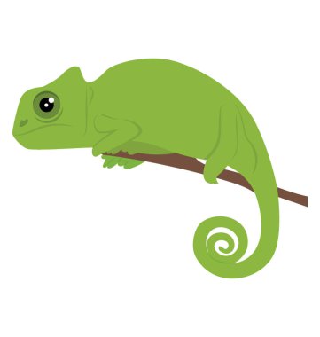 Eski Dünya tür kertenkele bukalemun simgesi tasarım 