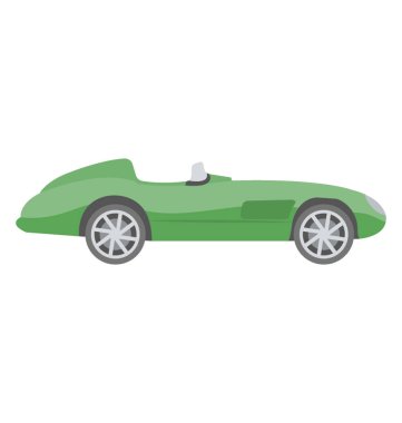 spor araba düz vektör simgesi