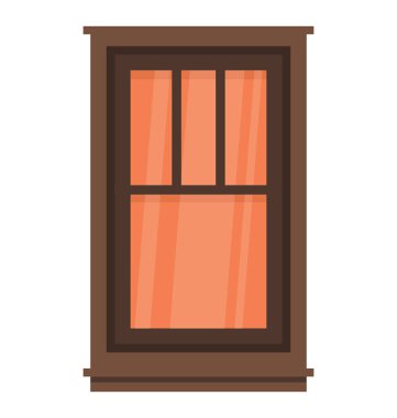 Pencere durum basit düz simgesi tasarım 