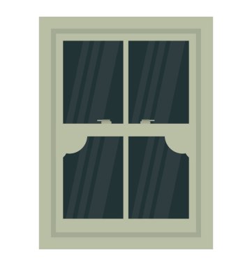 Cam pencere ile modern ev iç 