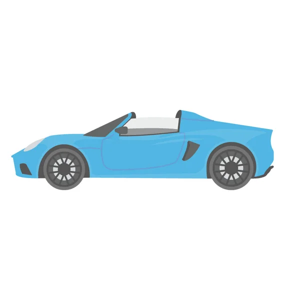 Sport Auto Plat Gekleurd Pictogram — Stockvector