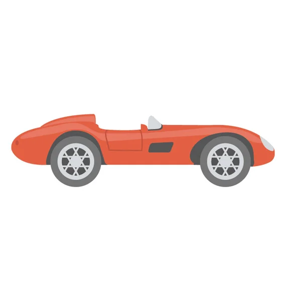 Спортивний Автомобіль Плоский Кольоровий Значок — стоковий вектор