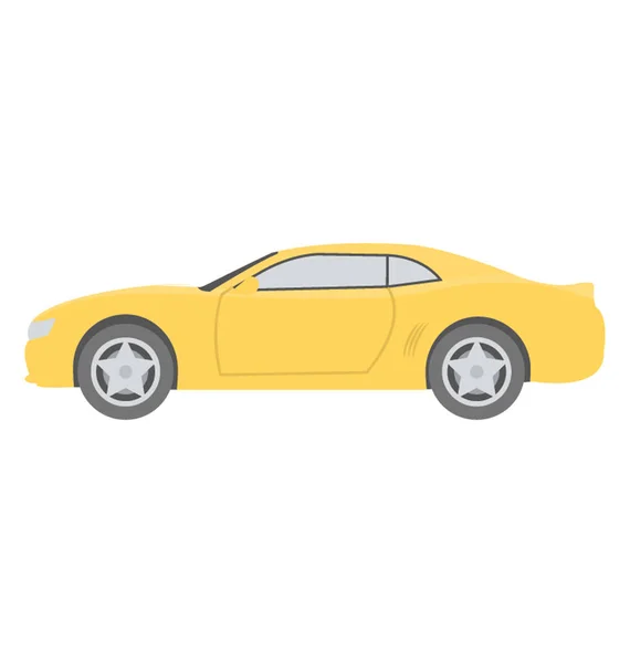 Sports Car Flat Vector Icon — Stock Vector