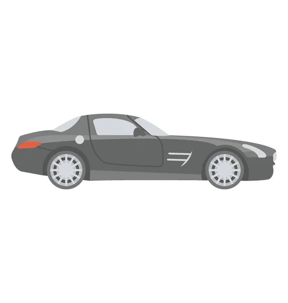 Sports Car Flat Vector Icon — Stock Vector