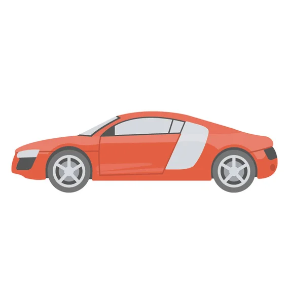Спортивний Автомобіль Плоский Вектор Значок — стоковий вектор