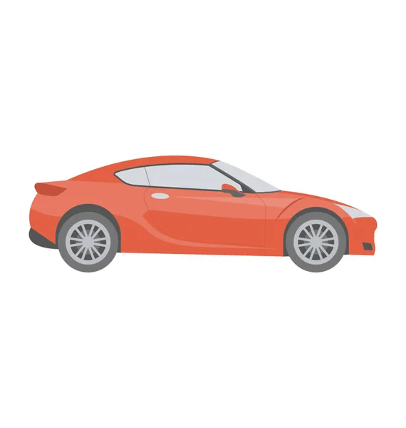 Carro Esportivo Flat Vector Icon — Vetor de Stock